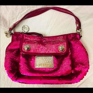 Coach POPPY Pink Sequin Sold out Rare Collectors Limited Edition